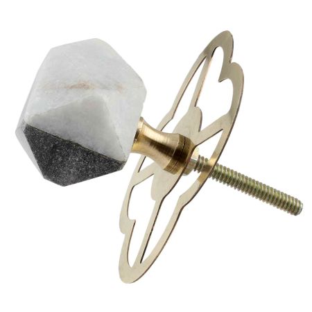 Grey And White Stone Hammer Cabinet Knobs